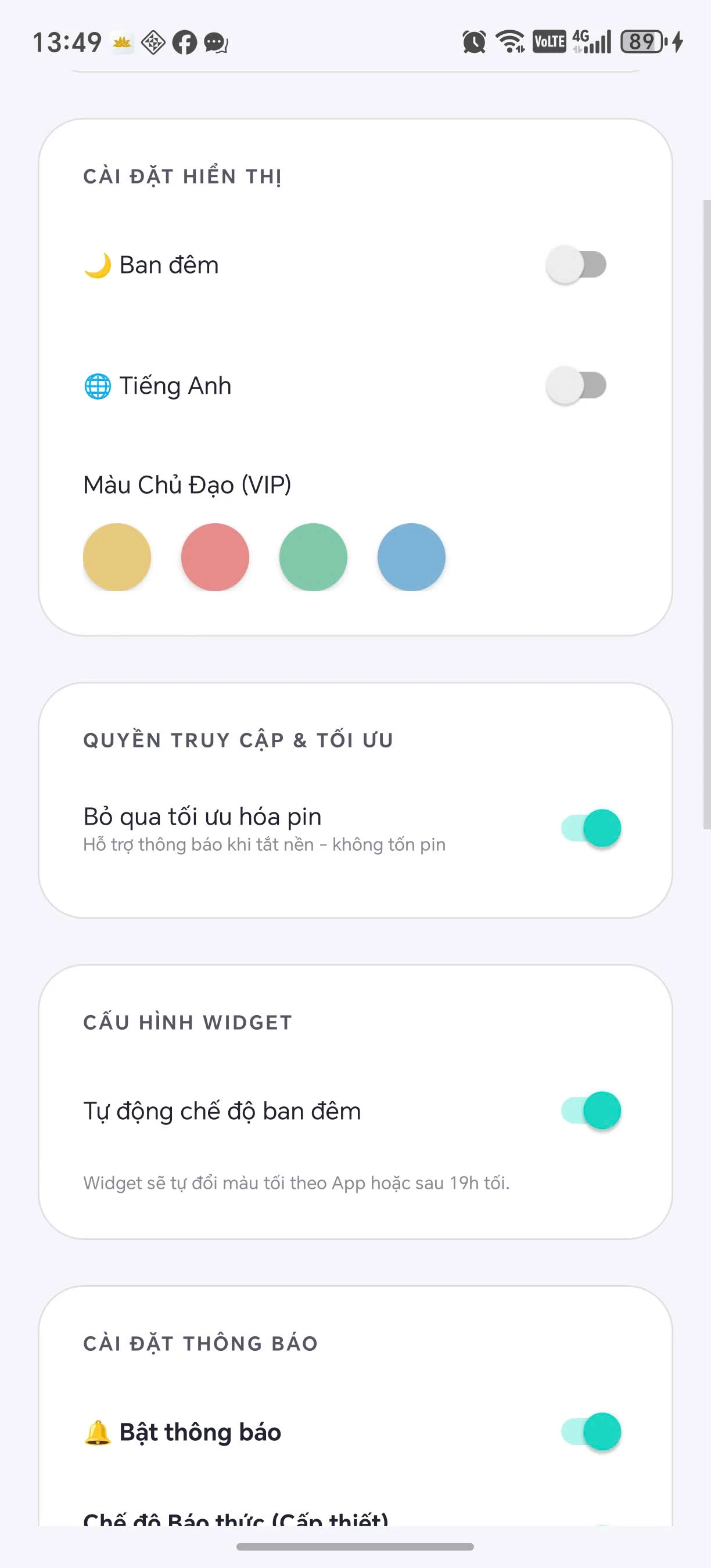 Lịch âm 2026 không quảng cáo screenshot